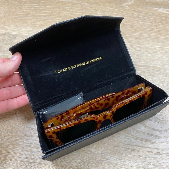 Prive Reaux Polarized Vice‎ City Sunglasses Color Honey Tort - Picture 9 of 10